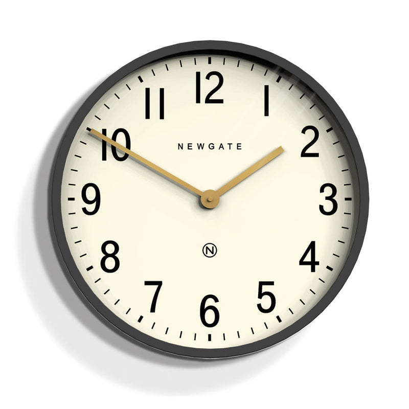 Newgate Mr Edwards Matte Clock - Blizzard Grey - Notbrand