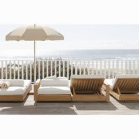 Muhra Outdoor Double Sun Lounger With Arms - Notbrand