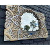 Mycen Wood Mandala Frame Mirror - Silver/Gold - Notbrand