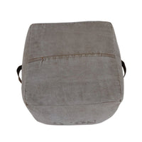 N0 6 Square Leather Ottoman - Notbrand