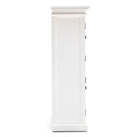 Halifax Solid Timber 4 Door Pantry - Classic White - Notbrand