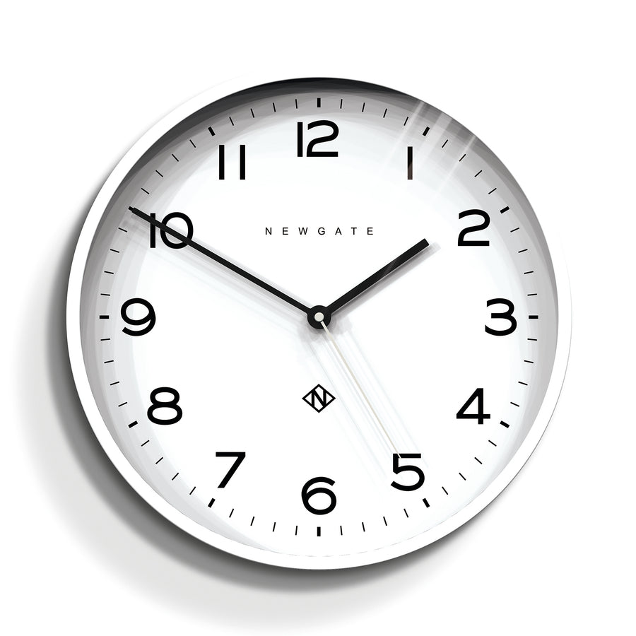 Newgate Number Three Echo Silicone Clock - White - Notbrand