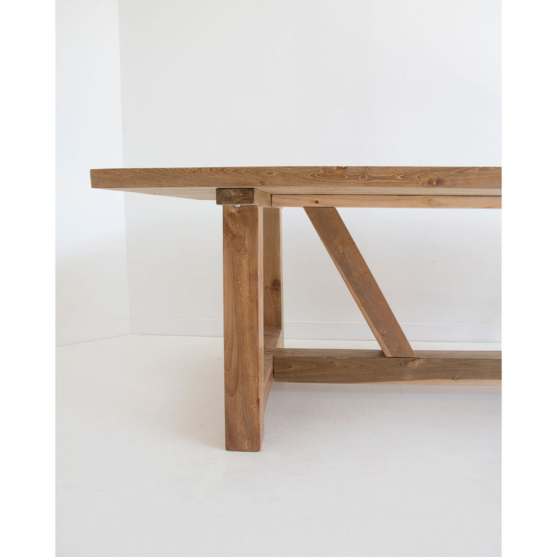 Nairye Solid Teak Farmhouse Dining Table – 2.0m - Notbrand