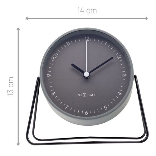 NeXtime Berlin Table Alarm Clock Grey with - Notbrand