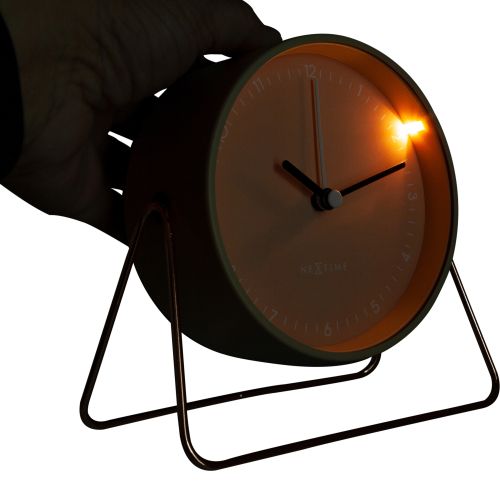 NeXtime Berlin Table Alarm Clock Pink with Night Light - Notbrand