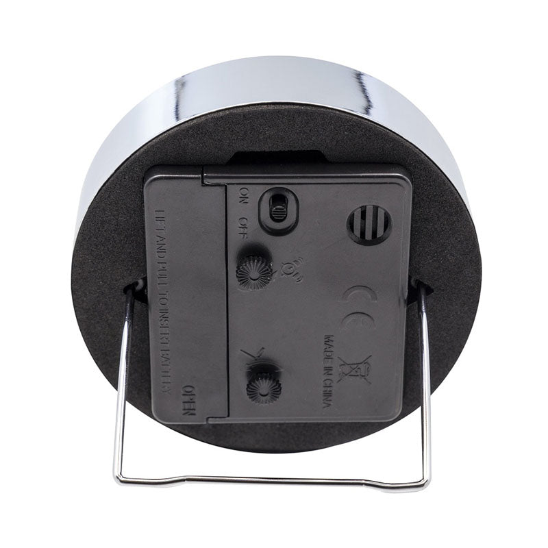 NeXtime Black & Silver Company Alarm Clock - 9cm - Notbrand