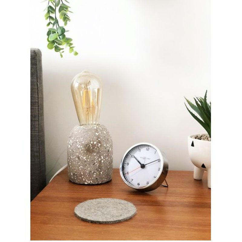 NeXtime White & Silver Company Alarm Clock - 9cm - Notbrand
