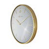 NeXtime Glamour Glass Wall Clock- Gold/ White - Notbrand