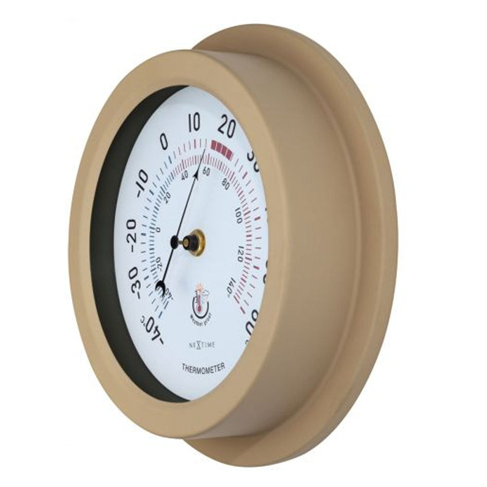 NeXtime Lily Outdoor Thermometer in Brown - 22cm - Notbrand