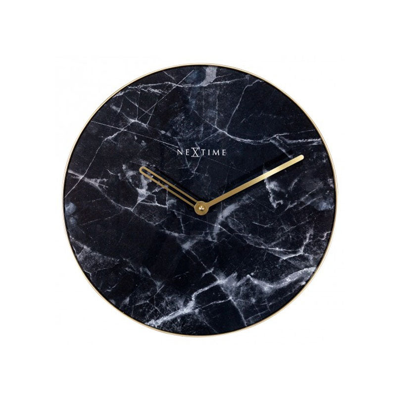 NeXtime Black Marble Wall Clock - Notbrand