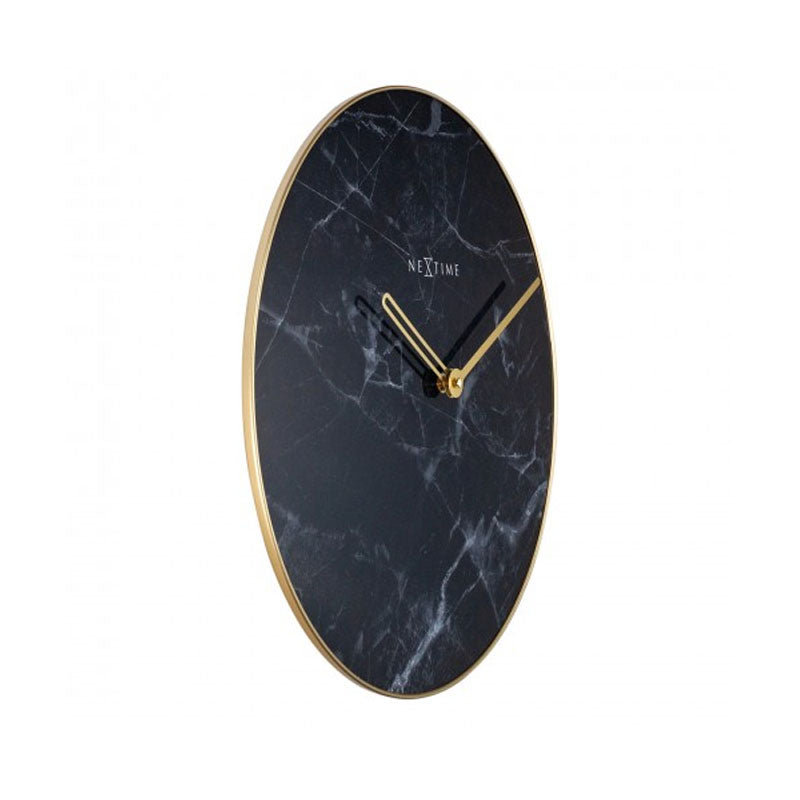 NeXtime Black Marble Wall Clock - Notbrand
