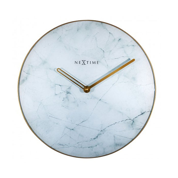 NeXtime Marble Wall Clock 40cm - White - Notbrand