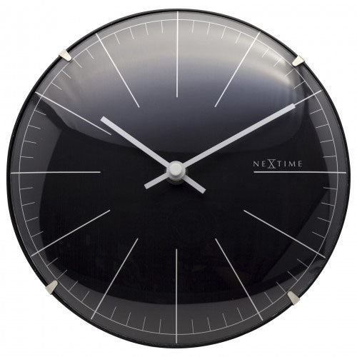 NeXtime Mini Dome Table & Wall Clock - Black - Notbrand