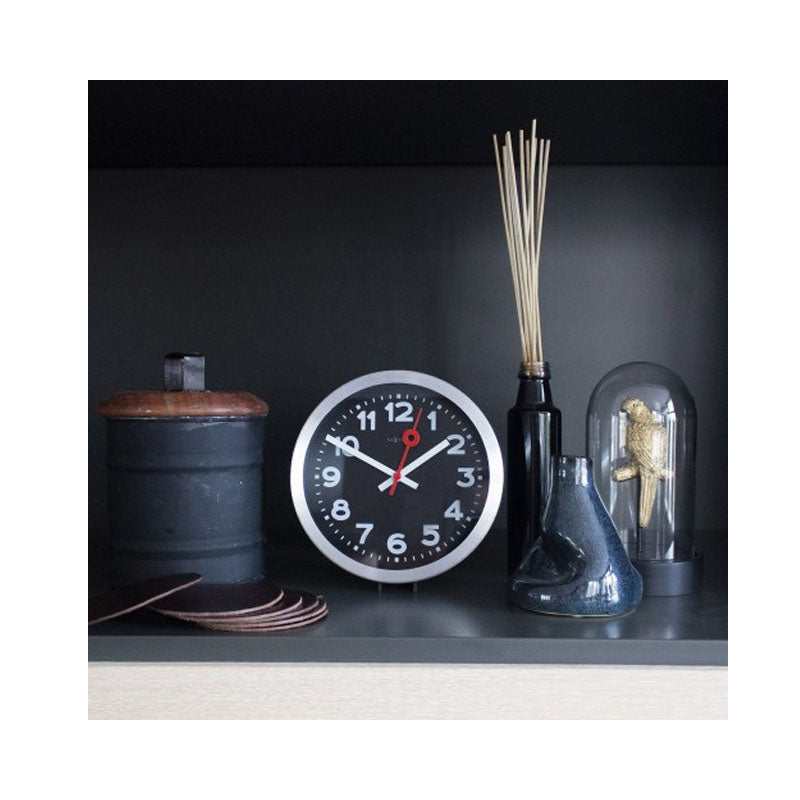 NeXtime Station Number Table & Wall Clock - Black - Notbrand