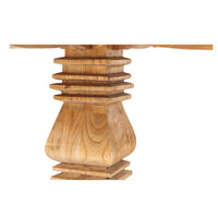 Bani Solid Mindi Round Pedestal Table – 120cm - Notbrand