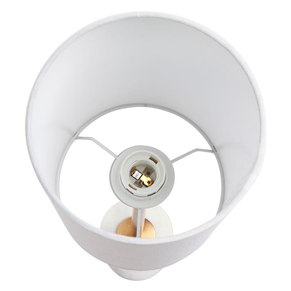 Nola White Marble Table Lamp - Notbrand