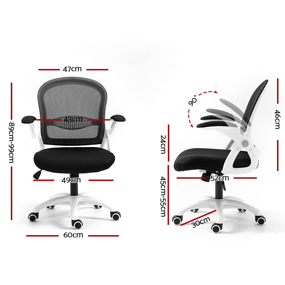 Blisk Soft Padded Seat Office Chair - Black - Notbrand