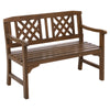 Gardeon Wooden Garden Bench 2 Seat Patio Furniture Timber Outdoor Lounge Chair Natural - Notbrand