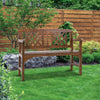 Gardeon Wooden Garden Bench 2 Seat Patio Furniture Timber Outdoor Lounge Chair Natural - Notbrand