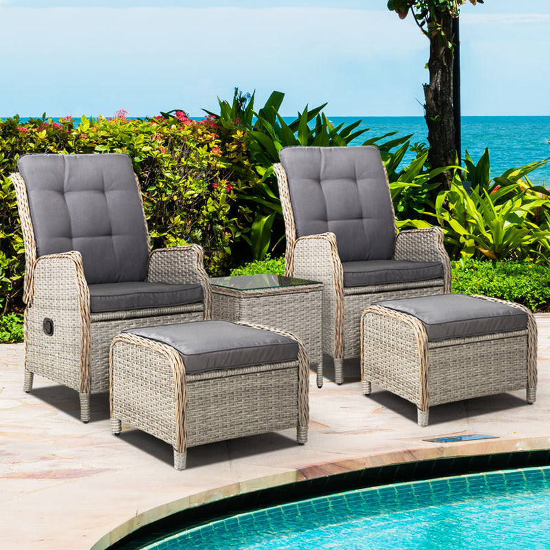 Vitalian Outdoor lounge Patio Recliner Chairs - Notbrand