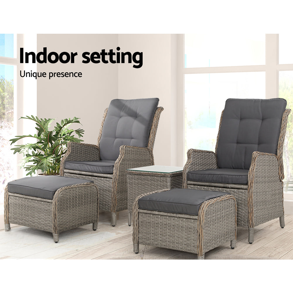 Vitalian Outdoor lounge Patio Recliner Chairs - Notbrand