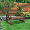 Gardeon Park Bench Wooden Wagon Chair Outdoor Garden Backyard Lounge Furniture - Notbrand