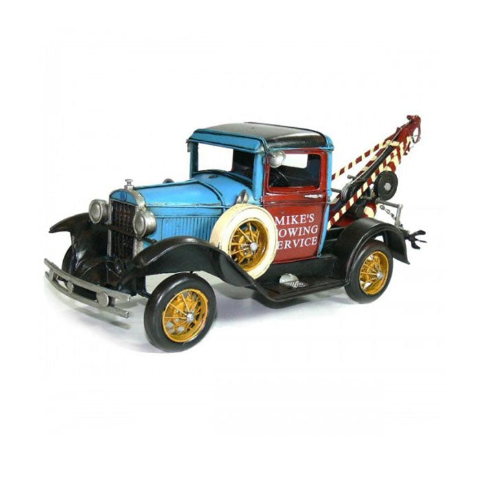 Red & Blue Old Ford Tow Truck Ornament - 41cm - Notbrand