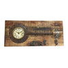 Old Wooden Teak Board Table Clock - Notbrand