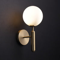 Osian Metal and Glass Wall Sconce - Single - Notbrand