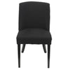 Ophelia Dining Chair Black chrome ring on back - Notbrand