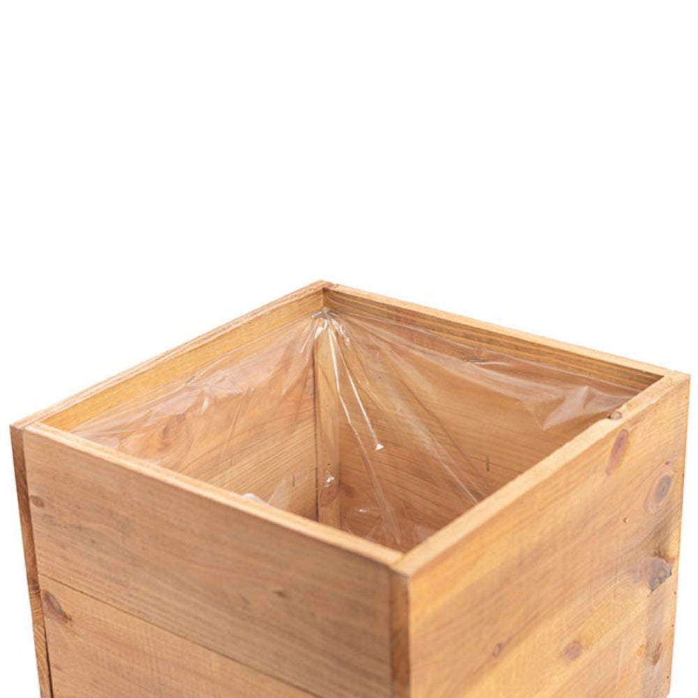 Organic Reclaimed Wooden Planter With Short Stand - Notbrand