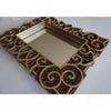 Oyef Wooden Mandala Mirror - Brown/Gold - Notbrand