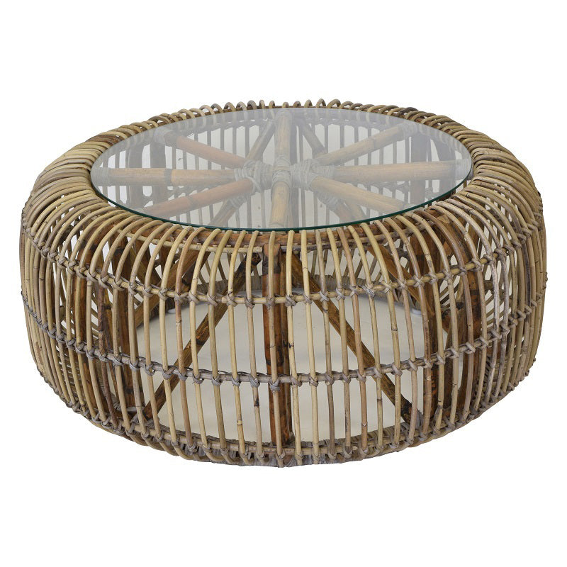 Parker Rattan Coffee Table - Notbrand