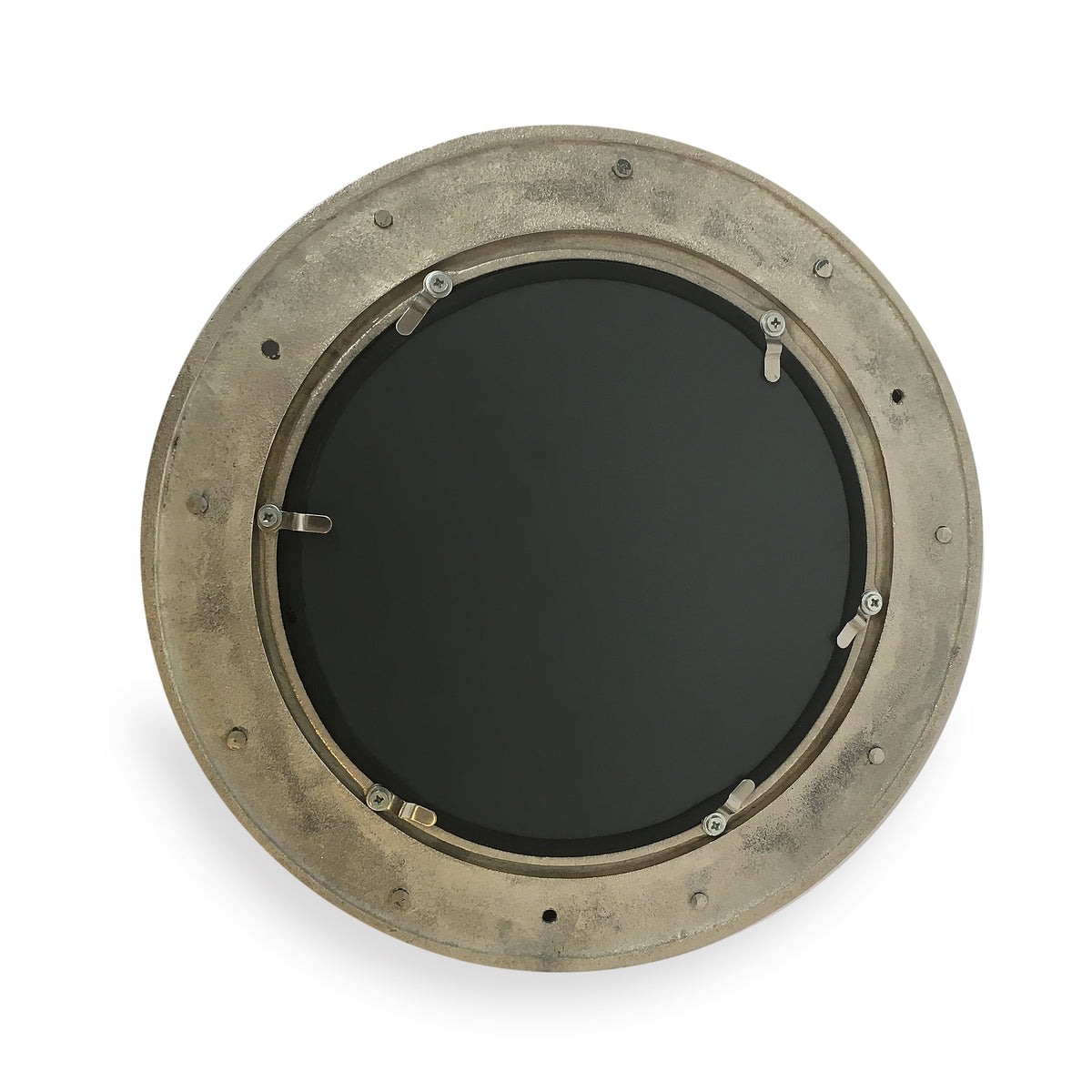 Nickel Porthole Mirror - 250mm - Notbrand