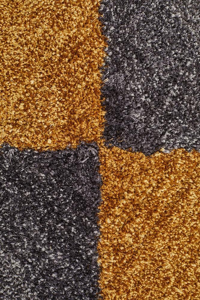 Prism Molino Grey Gold Multi Coloured Textured Rug - Notbrand
