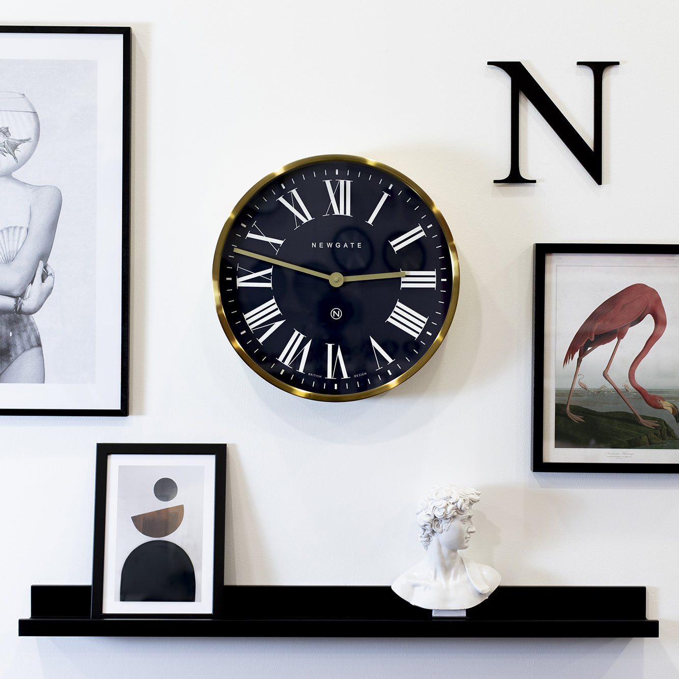 Newgate Mr Butler Wall Clock Radial - Brass - Notbrand