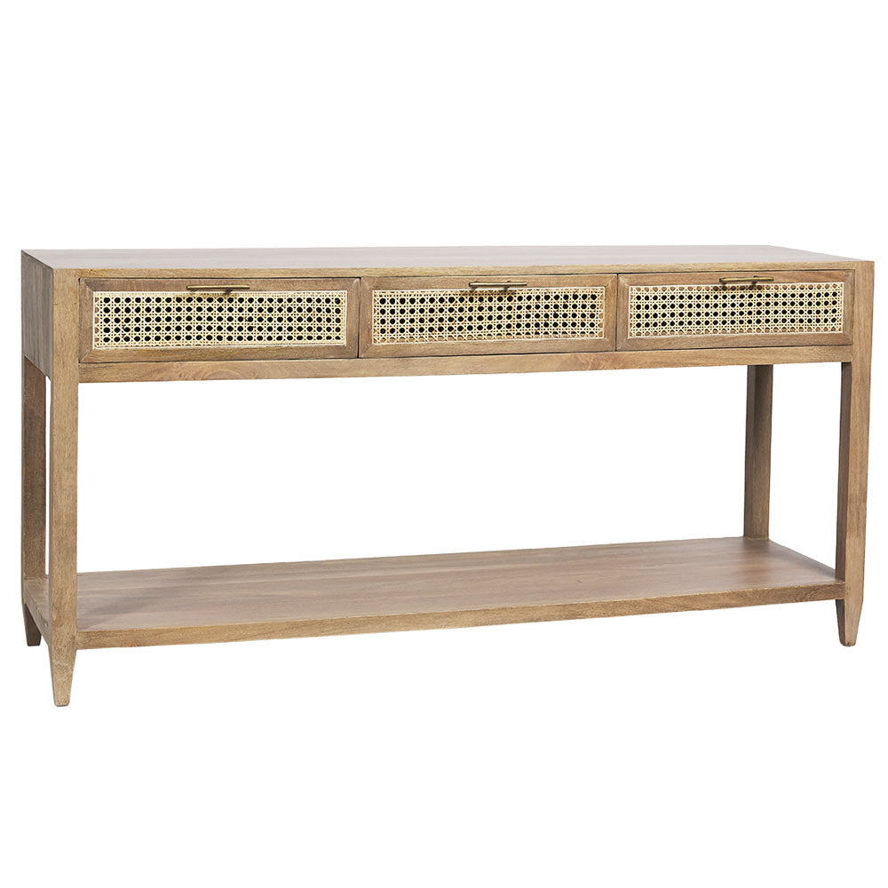 Palm Springs Console Table in Natural Finish - Notbrand