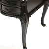 Paris Leather Top & Mindy Wood Desk - Black - Notbrand