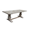 Parquet Dining Table Queen Reclaimed Pine - Notbrand