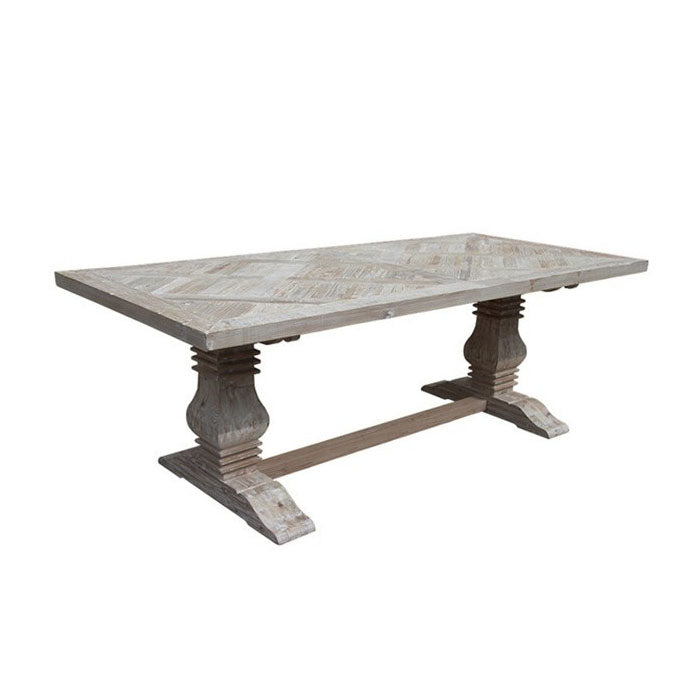 Parquet Dining Table King Reclaimed Pine - Notbrand