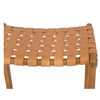 Jubilee Woven Leather Saddle Stool – Natural - Notbrand