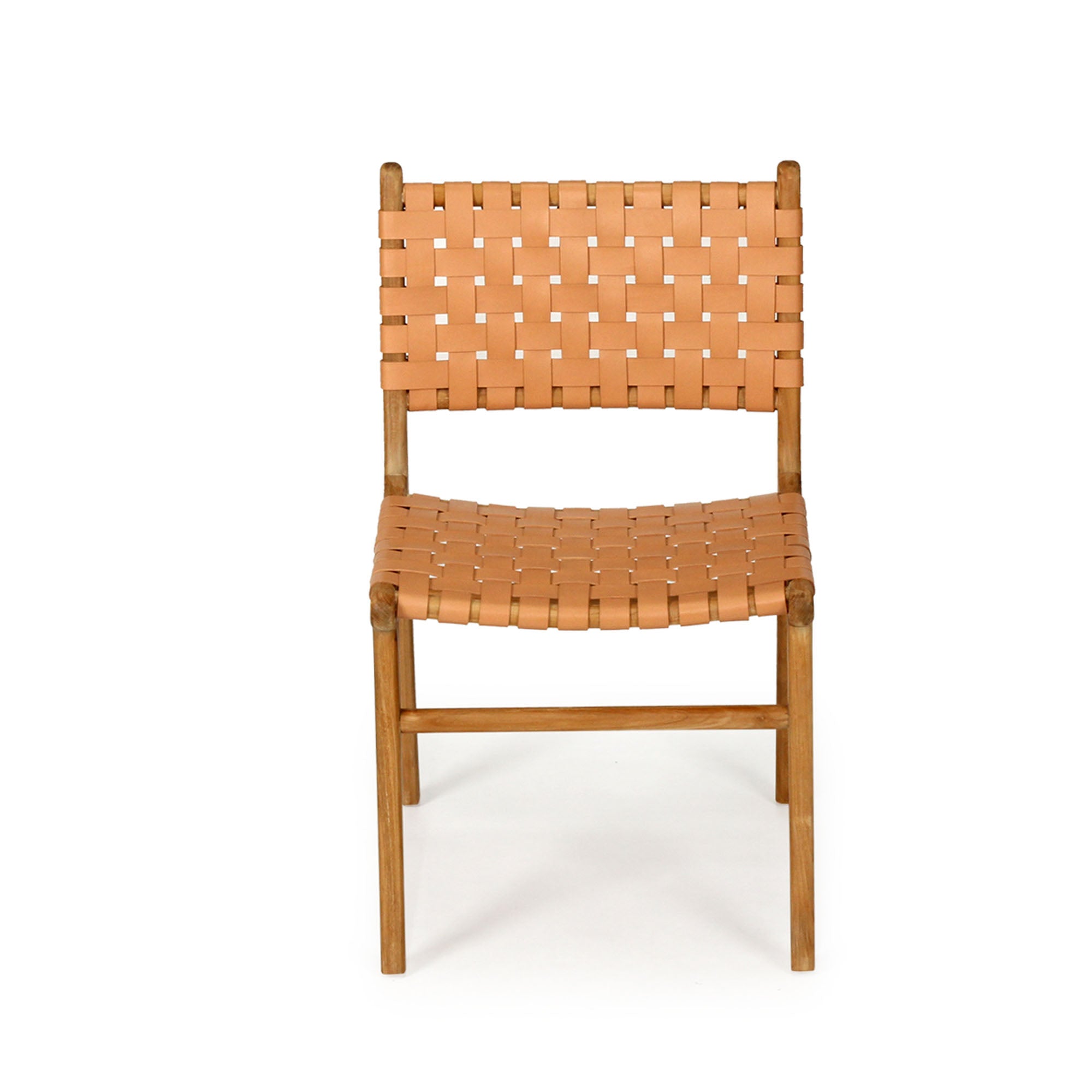 Jubilee Woven Leather Dining Chair - Natural - Notbrand