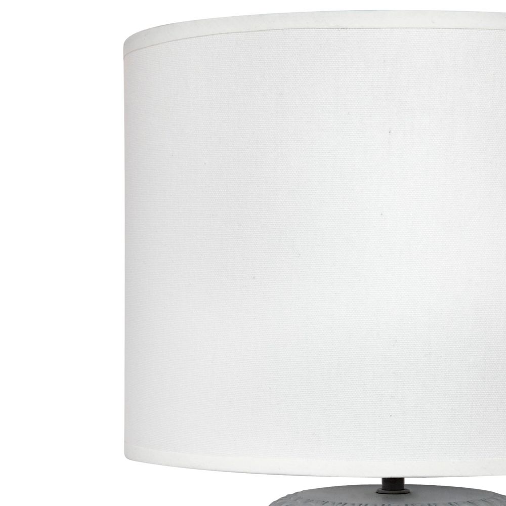 Patronga Ceramic Base Table Lamp - White - Notbrand