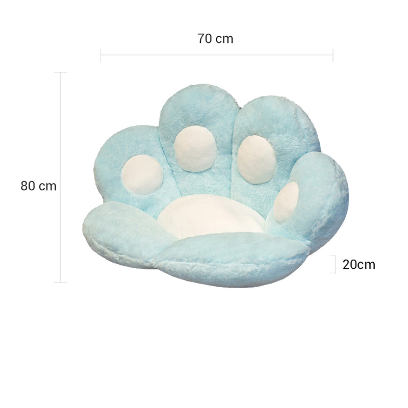 Paw Shaped Cushion in Blue - 80cm - Notbrand