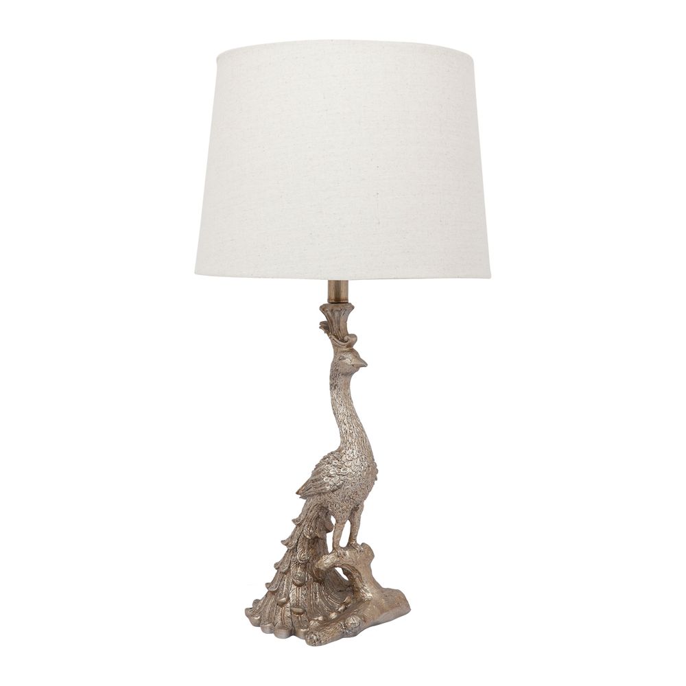 Peacock Table Lamp - Gold - Notbrand