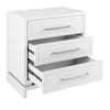Pearl Bedside Table - White - Notbrand