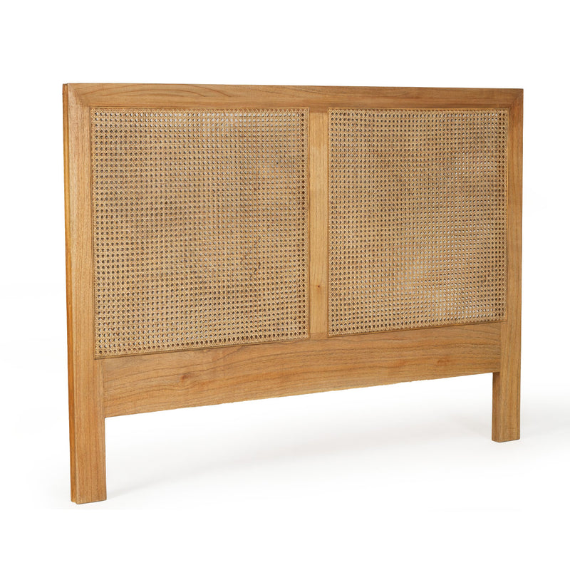 Percy Cane Bedhead in Weathered Oak – King Size - Notbrand
