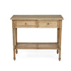 Percy Cane Console Table in Weathered Oak - 100cm - Notbrand