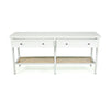 Percy Wide Console Table in White - 185cm - Notbrand