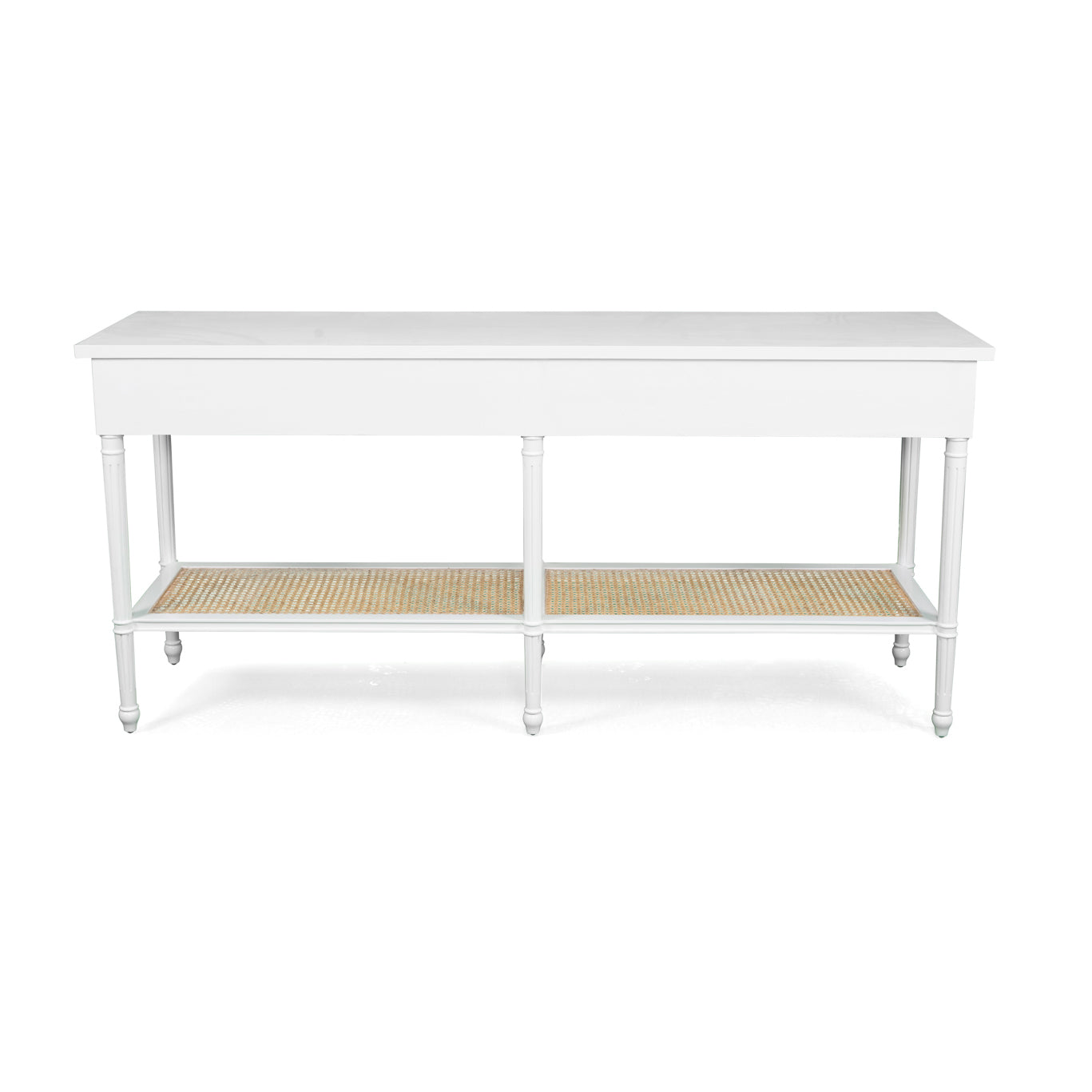 Percy Wide Console Table in White - 185cm - Notbrand
